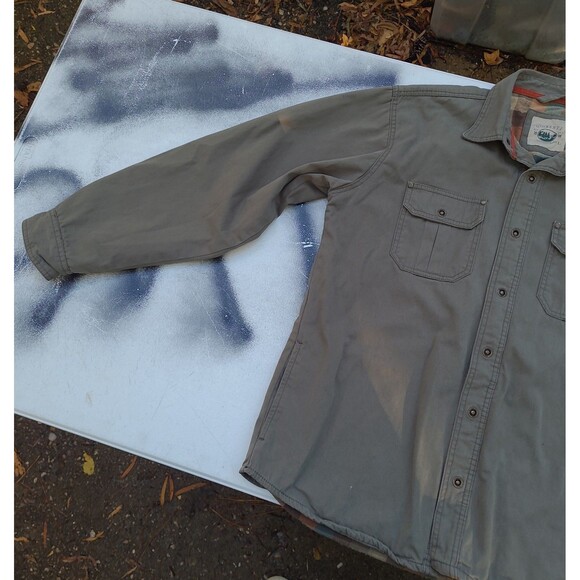Gioberti Flannel Lined Snap button Shirt Shacket - Picture 2 of 10